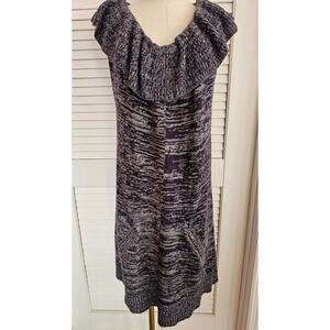 BCBG MAXAZRIA Sweater Dress Merino Wool Cashmere Blend POCKETS Sleeveless XS SM